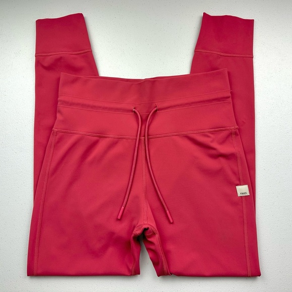 Vuori Pants - Vuori Daily Leggings Womens S Pink Sierra Yoga Pants Drawstring Gym Workout